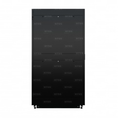 19" Напольный серверный шкаф NTSS ПРОЦОД PC МАСТЕР 47U 600х1200 мм, сварной в сборе, передняя дверь перфорация, задняя дверь распашная двойная перфорированная, боковые стенки, регулируемые опоры, ролики, черный RAL 9005