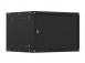 19'' Настенный телекоммуникационный шкаф NTSS LIME 6U 550×450×370 мм, дверь глухая металл, боковые стенки не съемные, разобранный, черный RAL 9005. превью 1