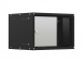 19'' Настенный телекоммуникационный шкаф NTSS LIME 9U 550×450×500 мм, стеклянная дверь, боковые стенки не съемные, разобранный, черный RAL 9005. превью 1