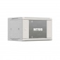Шкаф настенный телекоммуникационный NTSS W 18U 600х450х964мм, 2 профиля 19, дверь стеклянная, боковые стенки съемные, разобранный, серый RAL 7035