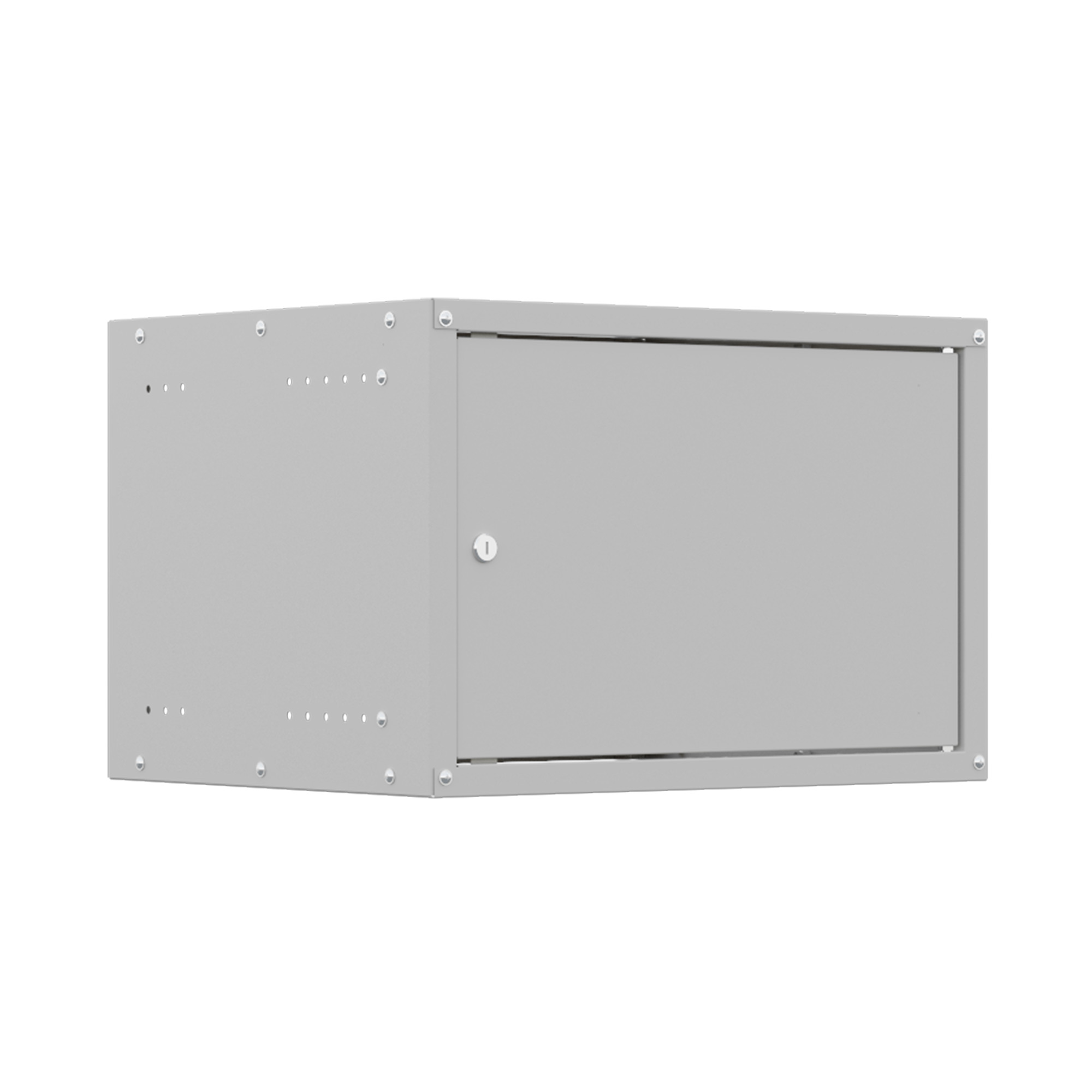 19'' Настенный телекоммуникационный шкаф NTSS LIME 6U 550×450×370 мм, дверь глухая металл, боковые стенки не съемные, разобранный, RAL 7035