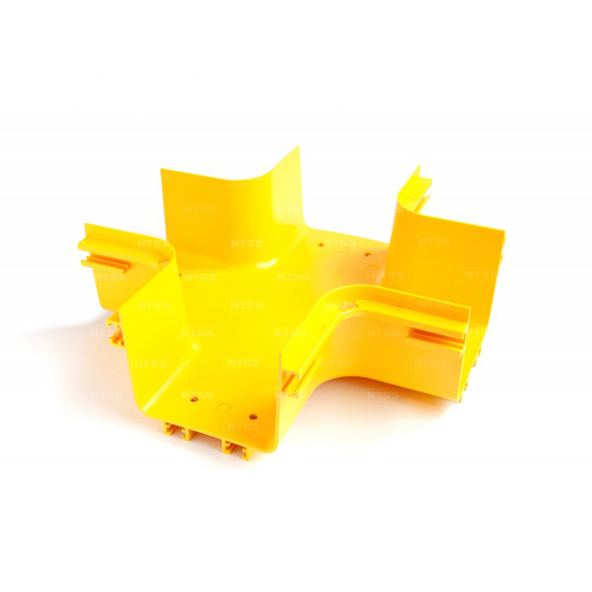 Х-соединитель оптического лотка 120x100 мм, желтый