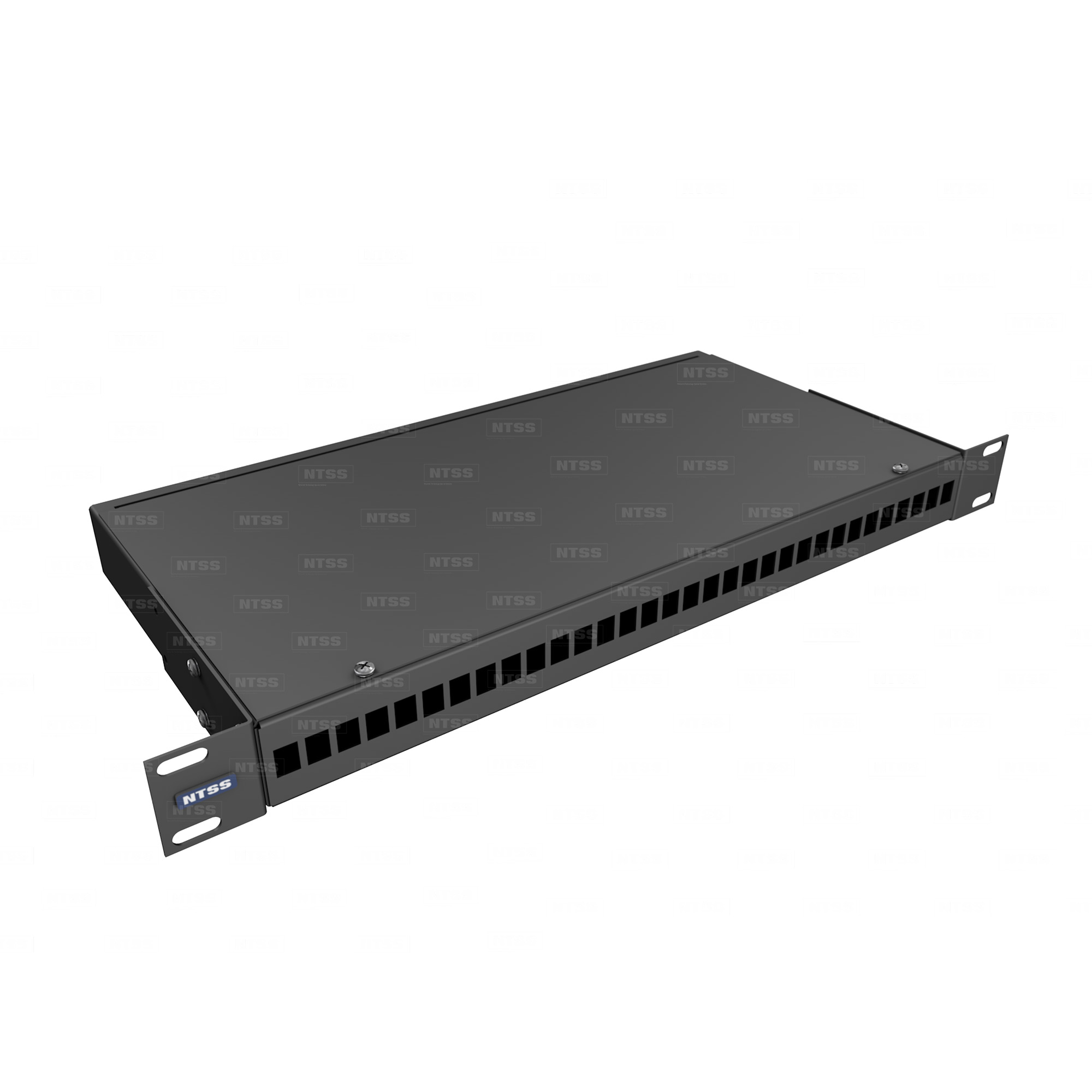 Кросс Распределительный Стоечный 1U до 32 портов под SC/LC duplex (сплошная панель) RAL 9005