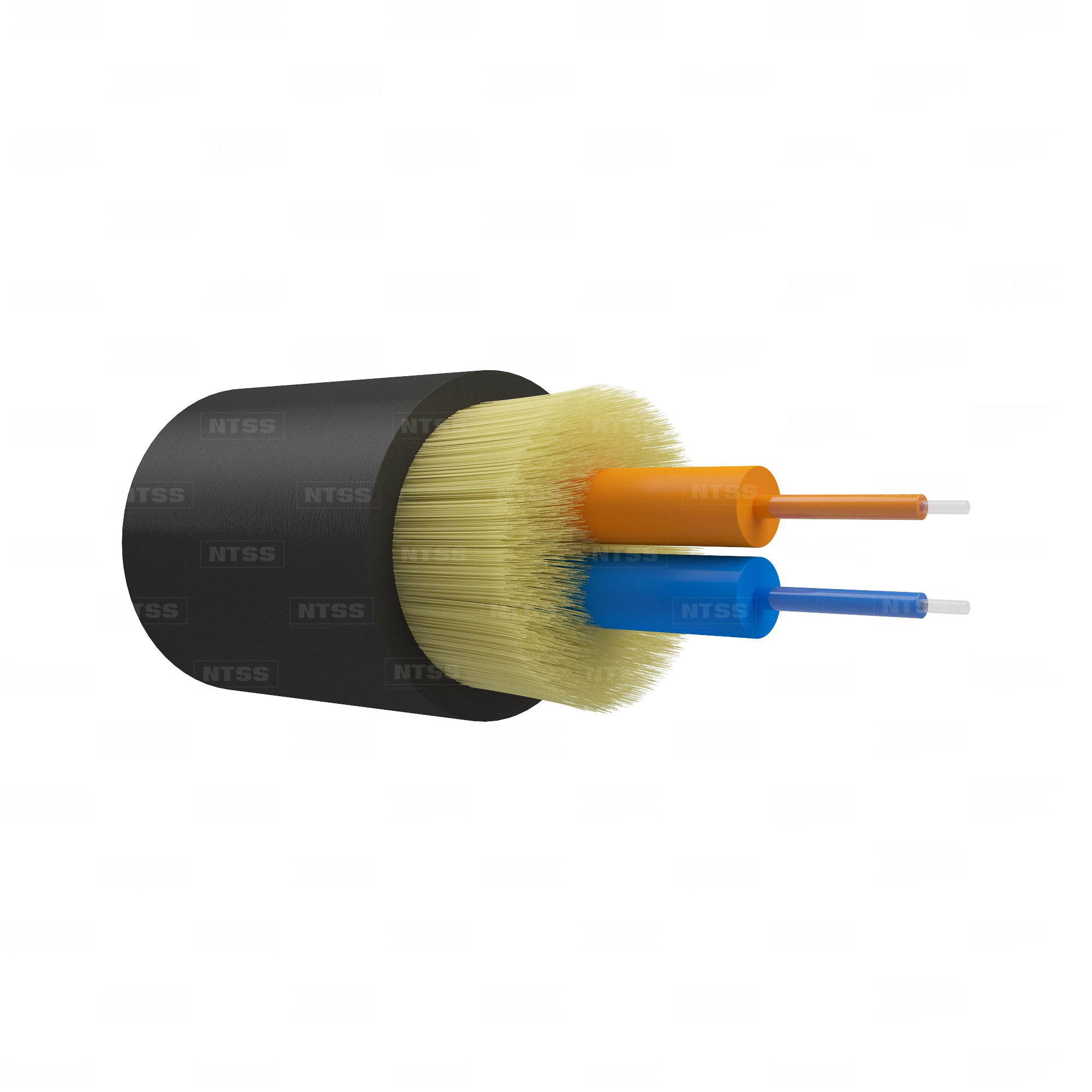 Оптический кабель IN/OUT, OM1, 62.5/125, 2 волокна, LSZH, черный