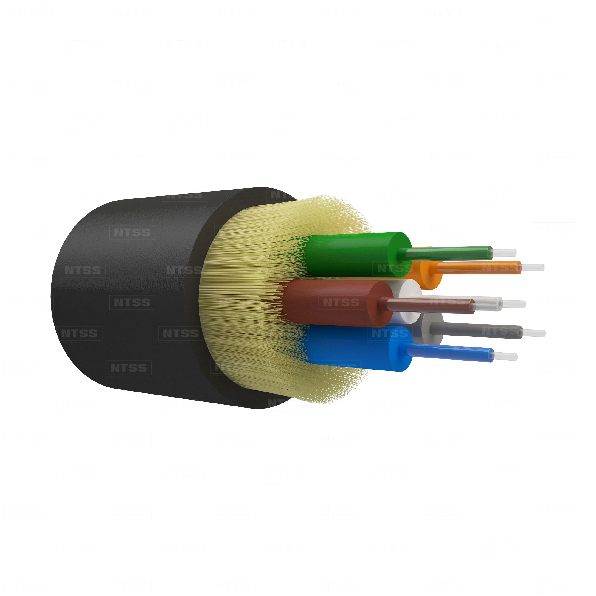 Оптический кабель IN/OUT, OM1, 62.5/125, 6 волокон, LSZH, черный
