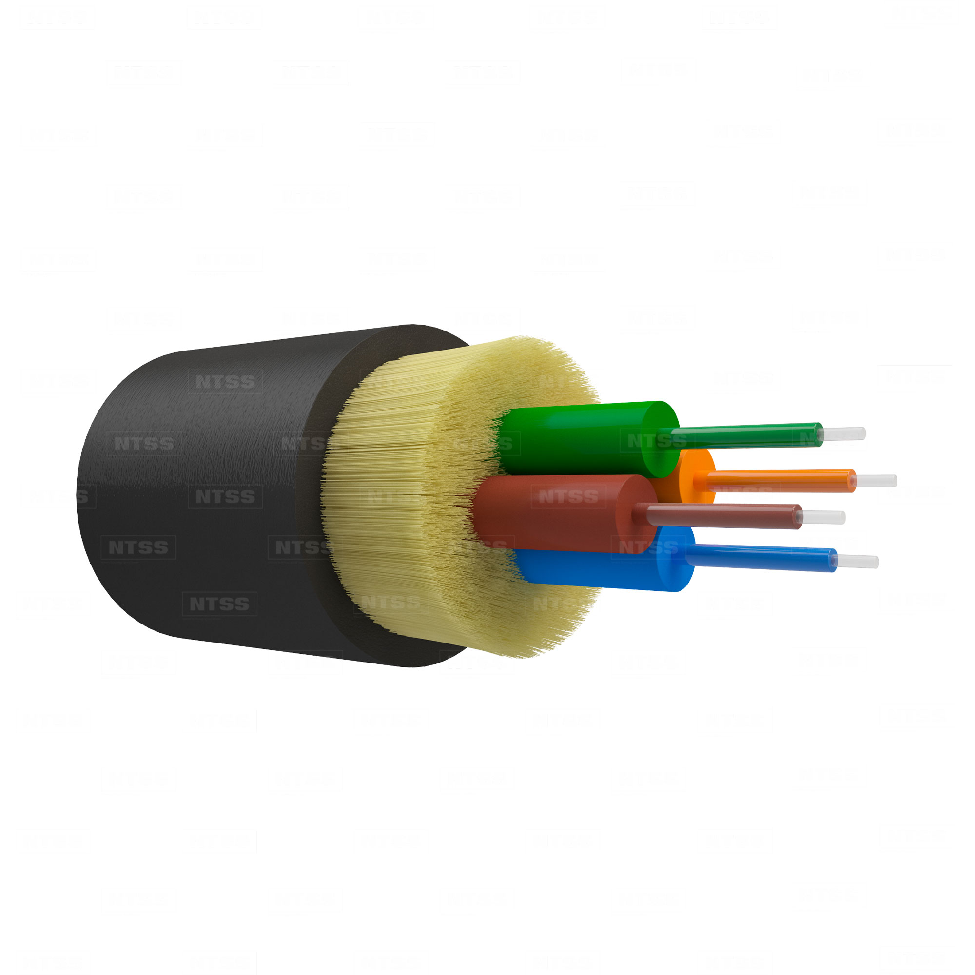 Оптический кабель NTSS PREMIUM IN/OUT, OS2, 9/125, 4 волокна, LSZH, черный
