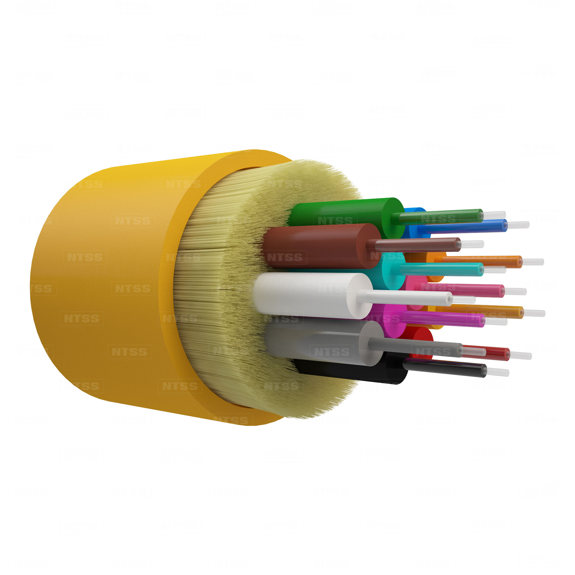 Оптический кабель распределительный, OS2, 9/125, 12 волокон, LSZH, желтый