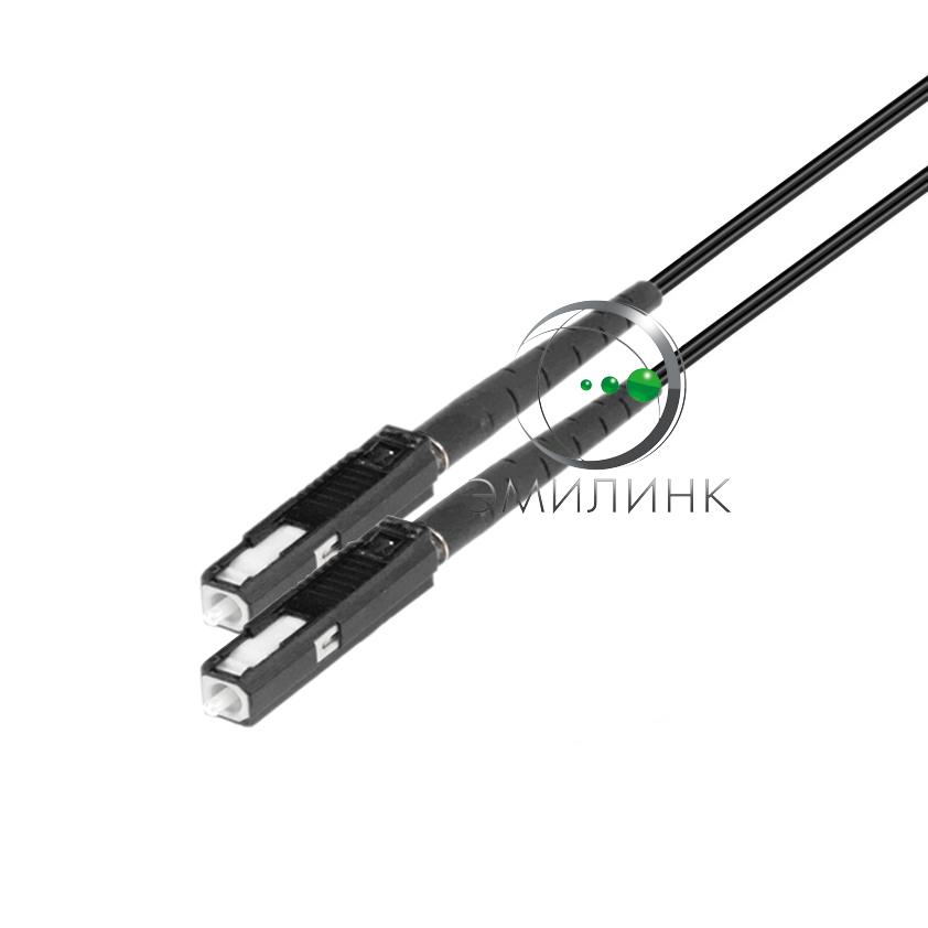 Шнур оптический spc MU/UPC-MU/UPC 50/125 2.0мм 3м черный LSZH (патч-корд) 