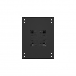 Шкаф напольный универсальный серверный NTSS R 22U 600х800мм, 4 профиля 19, двери перфорированная и сплошная металл, боковые стенки съемные, регулируемые опоры, разобранный, черный RAL 9005