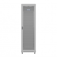 Шкаф напольный универсальный серверный NTSS R 22U 600х800мм, 4 профиля 19, двери перфорированная и сплошная металл, боковые стенки съемные, регулируемые опоры, разобранный, серый RAL 7035