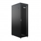 Шкаф напольный универсальный серверный NTSS R 32U 600х1000мм, 4 профиля 19, двери перфорированная и перфорированная, боковые стенки съемные, регулируемые опоры, разобранный, черный RAL 9005