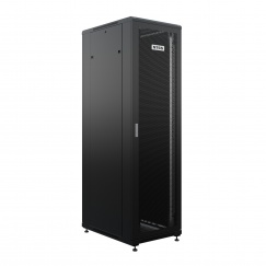 Шкаф напольный универсальный серверный NTSS R 32U 600х800мм, 4 профиля 19, двери перфорированная и сплошная металл, боковые стенки съемные, регулируемые опоры, разобранный, черный RAL 9005
