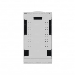 19" Напольный серверный шкаф NTSS ПРОЦОД PC 42U 600х1070 мм, передняя дверь перфорация, задняя дверь распашная двойная перфорированная, боковые стенки, регулируемые опоры, ролики, серый RAL 7035