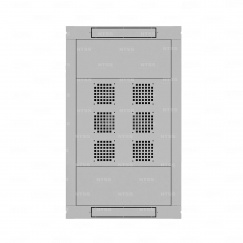 Шкаф напольный телекоммуникационный NTSS RS 47U 600х1000мм, 4 профиля 19, двери перфорированная и перфорированная, регулируемые опоры, боковые стенки съемные, разобранный, серый RAL 7035