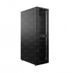Шкаф напольный секционный NTSS CoPC 39U 600х1070мм, 4 профиля 19 на секцию, 3 секции по 13U, двери перфорированные, регулируемые опоры, черный RAL 9005