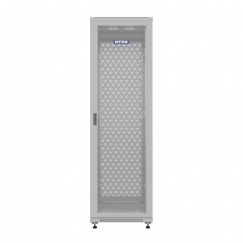 Шкаф напольный универсальный серверный NTSS R 18U 600х800мм, 4 профиля 19, двери перфорированная и сплошная металл, боковые стенки съемные, регулируемые опоры, разобранный, серый RAL 7035
