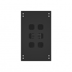 Шкаф напольный универсальный серверный NTSS R 22U 600х1000мм, 4 профиля 19, двери стекло и сплошная металл, боковые стенки съемные, регулируемые опоры, разобранный, черный RAL 9005
