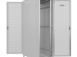 Шкаф напольный универсальный серверный NTSS R 22U 600х1000мм, 4 профиля 19, двери перфорированная и сплошная металл, боковые стенки съемные, регулируемые опоры, разобранный, серый RAL 7035. превью 2
