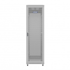 Шкаф напольный универсальный серверный NTSS R 32U 600х1000мм, 4 профиля 19, двери перфорированная и сплошная металл, боковые стенки съемные, регулируемые опоры, разобранный, серый RAL 7035