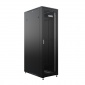 Шкаф напольный универсальный серверный NTSS R 47U 600х1000мм, 4 профиля 19, двери перфорированная и перфорированная, боковые стенки съемные, регулируемые опоры, разобранный, черный RAL 9005