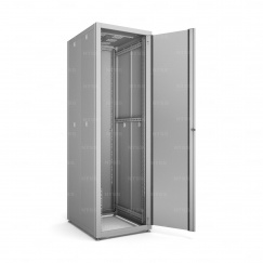 19" напольный шкаф "СТАНДАРТ" 22U 600х800 мм, передняя дверь стекло, задняя перфорация, регулируемые опоры, боковые стенки съемные
