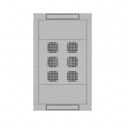 Шкаф напольный телекоммуникационный NTSS RS 32U 600х1000мм, 4 профиля 19, двери стекло и сплошная металл, регулируемые опоры, боковые стенки съемные, разобранный, серый RAL 7035