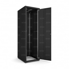 19" напольный шкаф "СТАНДАРТ" 32U 600x800 мм, передняя дверь металл, боковые стенки съёмные, RAL 9005 