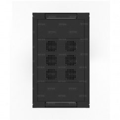 Шкаф напольный  телекоммуникационный NTSS RS 42U 600х1000мм, 4 профиля 19, двери перфорированная и перфорированная, регулируемые опоры, боковые стенки съемные, разобранный, черный RAL 9005