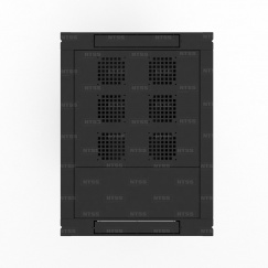 Шкаф напольный телекоммуникационный NTSS RS 42U 600х800мм, 4 профиля 19, двери перфорированная и перфорированная, регулируемые опоры, боковые стенки съемные, разобранный, черный RAL 9005