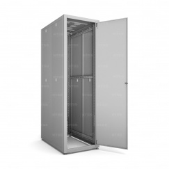 19" напольный шкаф "СТАНДАРТ" 42U 600x1000 мм, передняя дверь металл, боковые стенки съемные 
