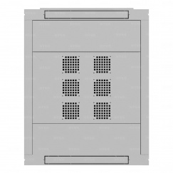 Шкаф напольный  телекоммуникационный NTSS RS 42U 800х1000мм, 4 профиля 19, двери перфорированная и перфорированная, регулируемые опоры, боковые стенки съемные, разобранный, серый RAL 7035