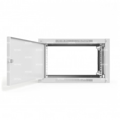 19" настенный шкаф NTSS СТАНДАРТ 12U 600×450×635 мм - передняя дверь металл, боковые стенки не съемные (разобранный) RAL 7035