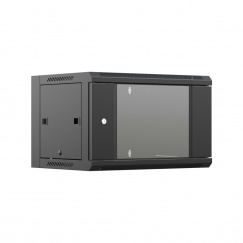 19" настенный шкаф "ПРЕМИУМ" тип 2, cо стеклянной дверью 12U 600×450×635 мм, RAL9005