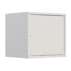 19'' Настенный телекоммуникационный шкаф NTSS LIME 15U 550×450×770 мм, дверь глухая металл, боковые стенки не съемные, разобранный, серый RAL 7035