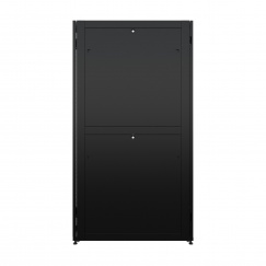 19" Универсальный напольный серверный шкаф NTSS ПРОЦОД DS 42U 800х1070 мм, двойные боковые стенки, панель потолка на 4 ввода, без панели пола, дверь перфорированная, дверь перфорированная двухстворчатая, регулируемые опоры, черный RAL 9005