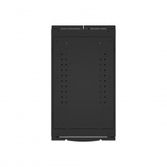 19" Универсальный напольный серверный шкаф NTSS ПРОЦОД DS 45U 600х1200 мм, двойные боковые стенки, панель потолка на 4 ввода, без панели пола, дверь перфорированная, дверь перфорированная двухстворчатая, регулируемые опоры, черный RAL 9005
