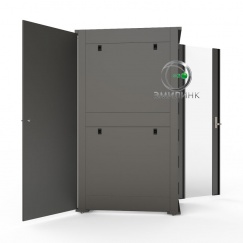 19" Напольный серверный шкаф NTSS ПРОЦОД 32U 600х1070 мм, передняя дверь стекло, задняя дверь металл, боковые стенки, регулируемые опоры, ролики, черный RAL 9005  