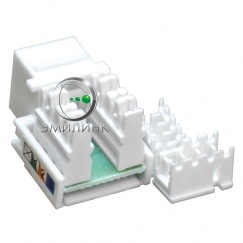 Розеточный модуль NTSS PREMIUM Keystone UTP 1xRJ12 CAT5e белый