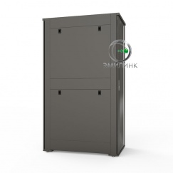 19" Напольный серверный шкаф NTSS ПРОЦОД 22U 600х1070 мм, передняя дверь стекло, задняя дверь металл, боковые стенки, регулируемые опоры, ролики, черный RAL 9005 
