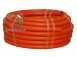 Труба ПНД гибкая гофрированная д.16мм, лёгкая с протяжкой, 100м, цвет оранжевый. превью 1