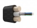 Дроп-кабель плоский, с центральной трубкой, усилен стеклопрутками, 4 волокна, SM 9/125, G.657.A1, полиэтилен, 1,5 кН. превью 1