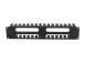 Горизонтальный кабельный органайзер с крышкой 19", 2U, глубиной 72 мм, металл, RAL 9005. превью 3