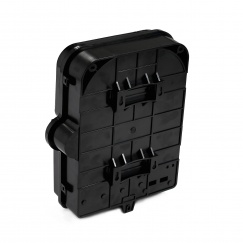 Кросс-муфта оптическая 24SC/48LC со съемными кассетами LGX box, чёрная