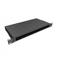 Кросс Распределительный Стоечный 1U до 32 портов SC duplex/LC quadro (сплошная панель) RAL 9005