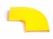 Крышка горизонтального уголка 90° оптического лотка 120 мм, желтая. превью 1