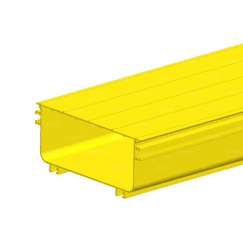Крышка оптического лотка, 240 мм, 2 метра, желтая
