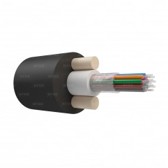 Оптический кабель NTSS Дроп-круглый, G.657.A1, 12 волокон, центральная трубка, стеклопрутки, полиэтилен, 1.5кН