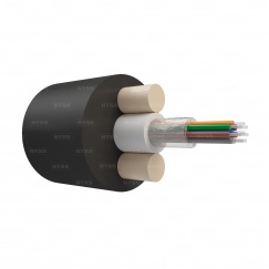 Оптический кабель NTSS Дроп-круглый, G.657.A1, 8 волокон, центральная трубка, стеклопрутки, полиэтилен, 3кН