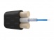 Оптический кабель NTSS Дроп-плоский, G.657.A1, 1 волокно, центральная трубка, стеклопрутки, полиэтилен, 1.5кН. превью 1