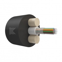 Оптический кабель Дроп-круглый 16 волокон 5 кН SM 9/125 G.657.A1 полиэтилен с центральной трубкой усилен стеклопрутками